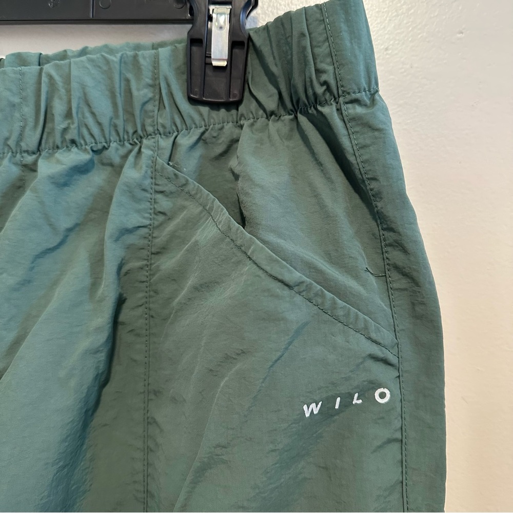 Anthropologie Wilo the Label Cargo Army Green Athleisure Track Pants - Picture 4 of 6